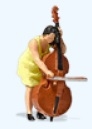 Preiser 28273 - H0 - Musikantin mit Kontrabass
